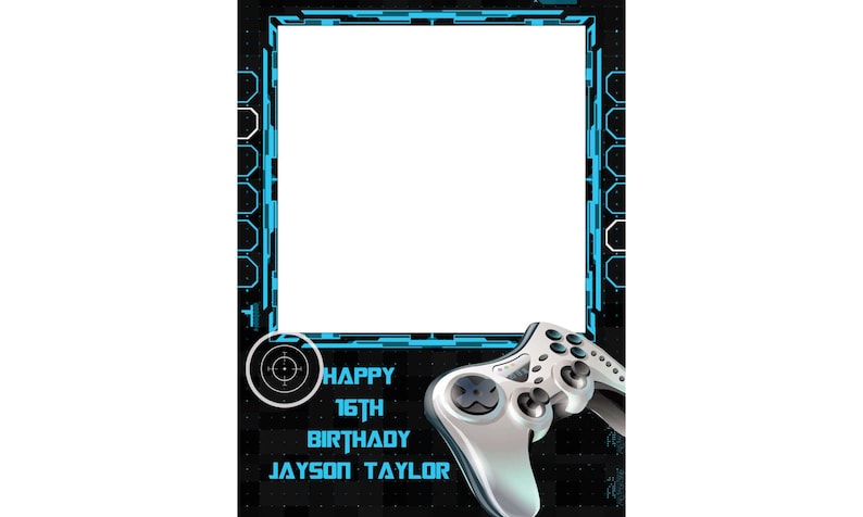 Video Game Gaming Console Kids Birthday Party Gathering Photo Booth Cutout Prop; 1001191