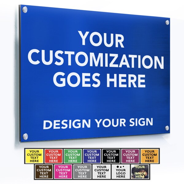 Custom Metal Sign, Personalized Outdoor Metal Signs, Customized Safety Signs, Metal Business Signs, Weatherproof Aluminum Delivery Signs