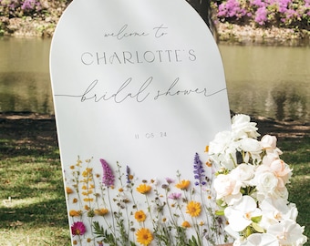 Wildflowers Bridal Shower Sign, Wildflower Bridal Shower Welcome Sign, Floral Bridal Shower Signs, Wildflowers Bridal Shower Decor