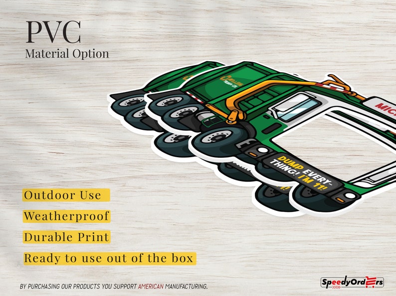 Trash Picture Frame Custom Garbage Truck Photo Booth Frame, Personalized Party Prop - Etsy