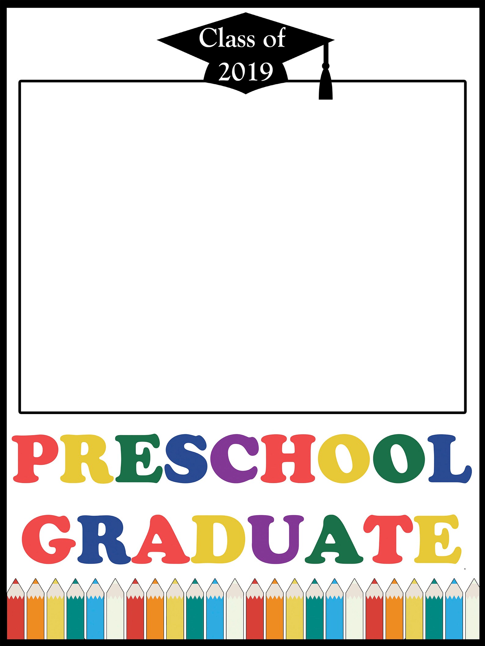 Preschool Graduation Rainbow Colored Party Photo Booth Prop | Etsy
