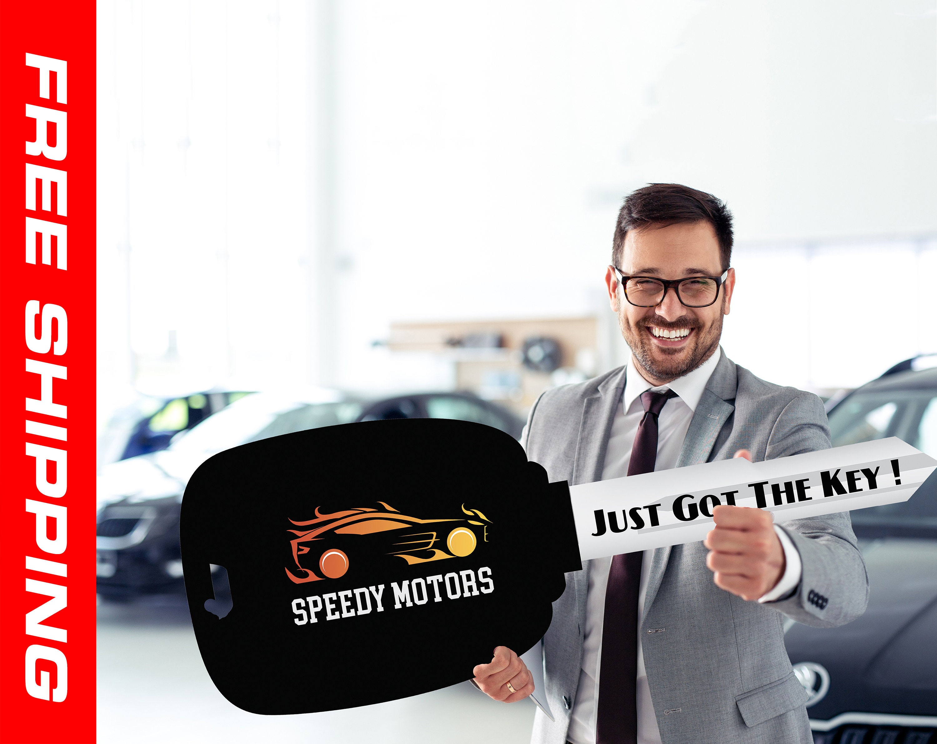 Car Dealership Car Key Prop Car Salesman Gift Car Dealer Etsy