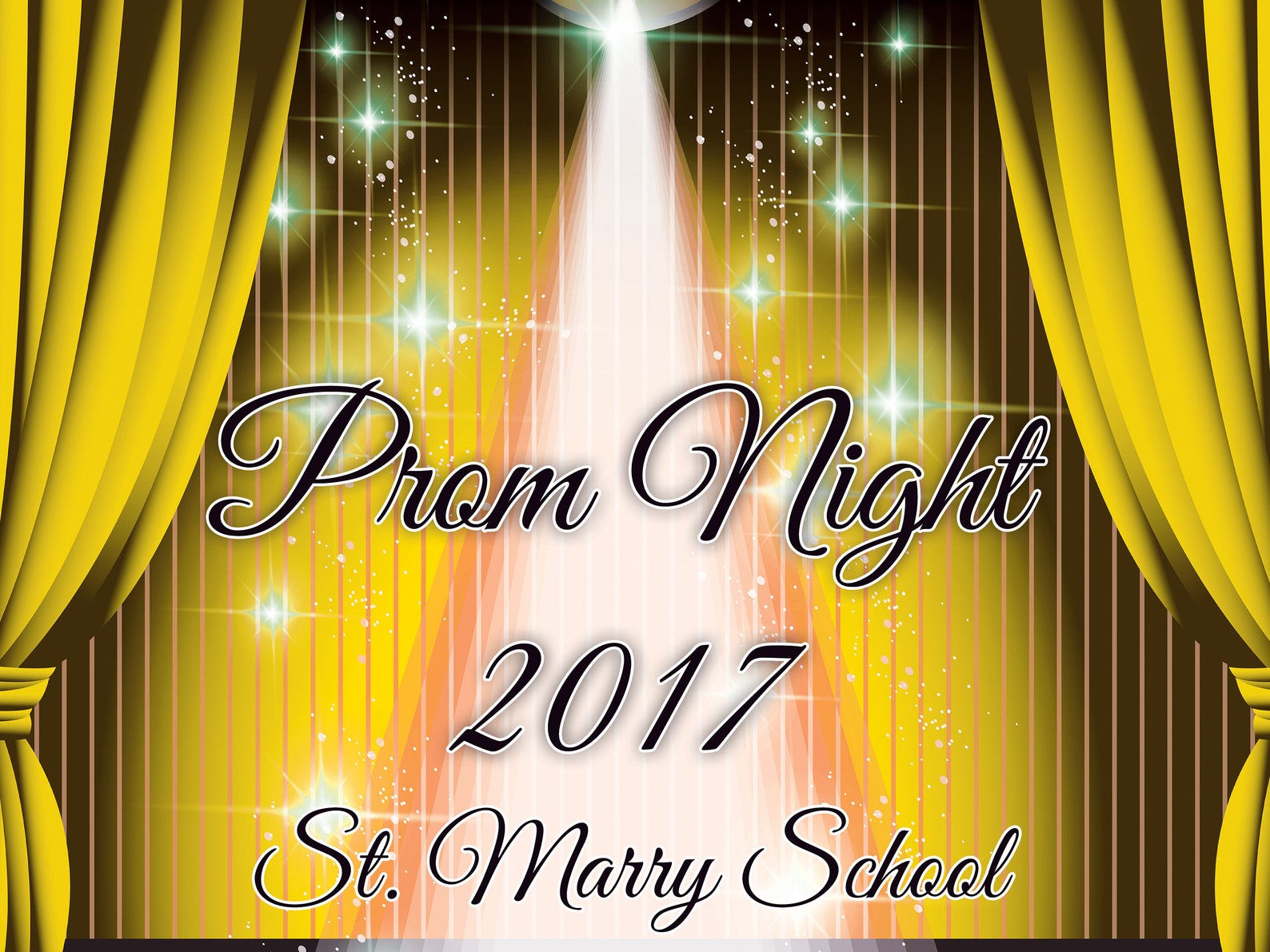 Custom Ball Dance Banner Prom Night Graduation Banner Etsy