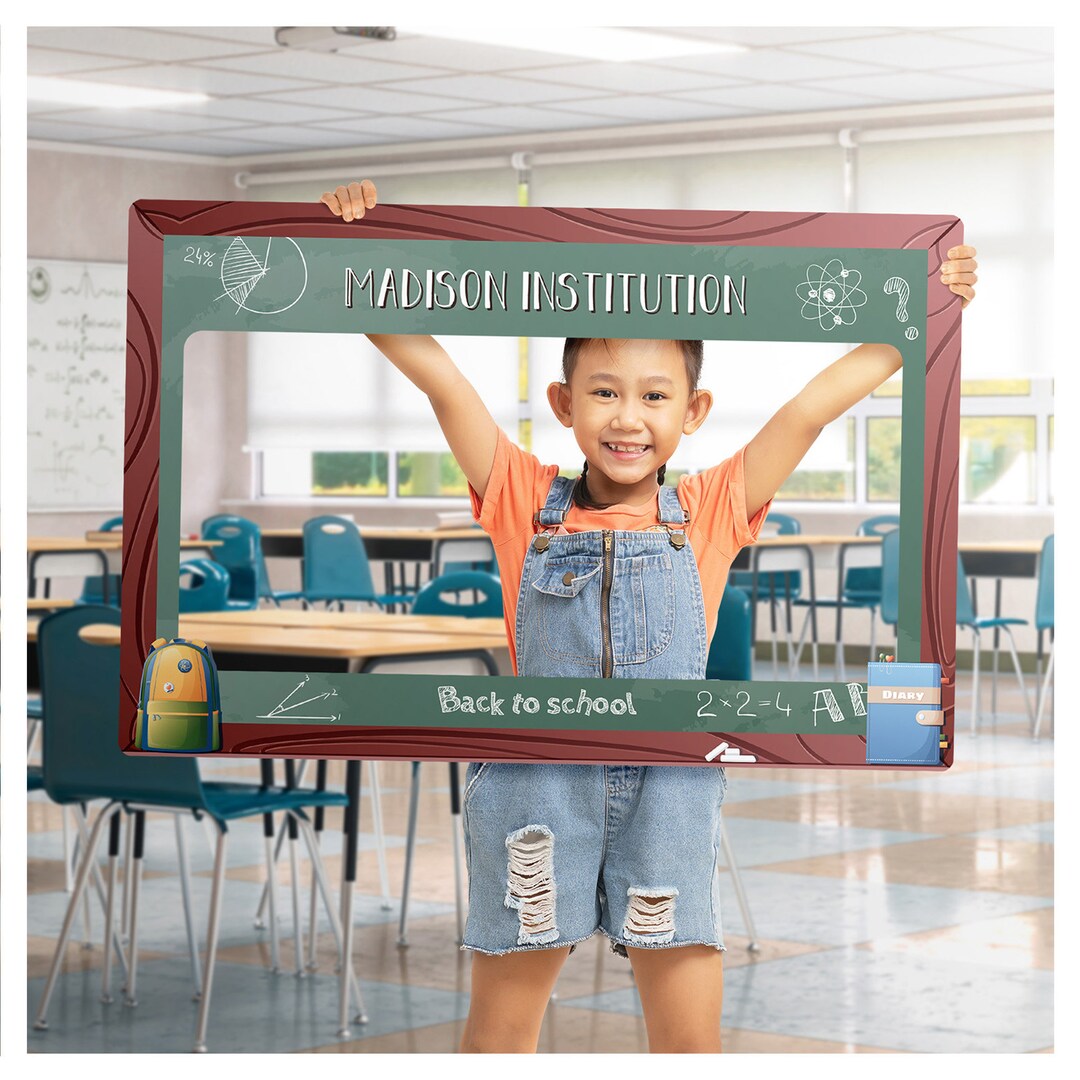 Back to School Photo Booth Frame for Classroom Decorations, First Day ...