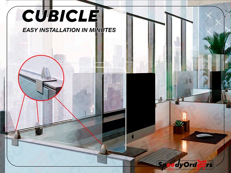 Sneeze Guard Cubicle Sneeze Guard Office Shield Etsy