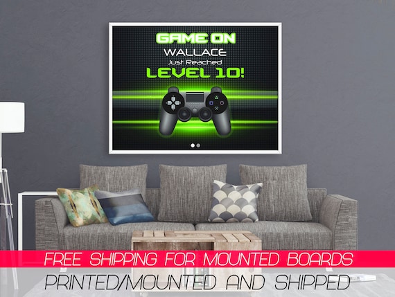 Personalized Video Game Banner Birthday Party Game Banner Etsy