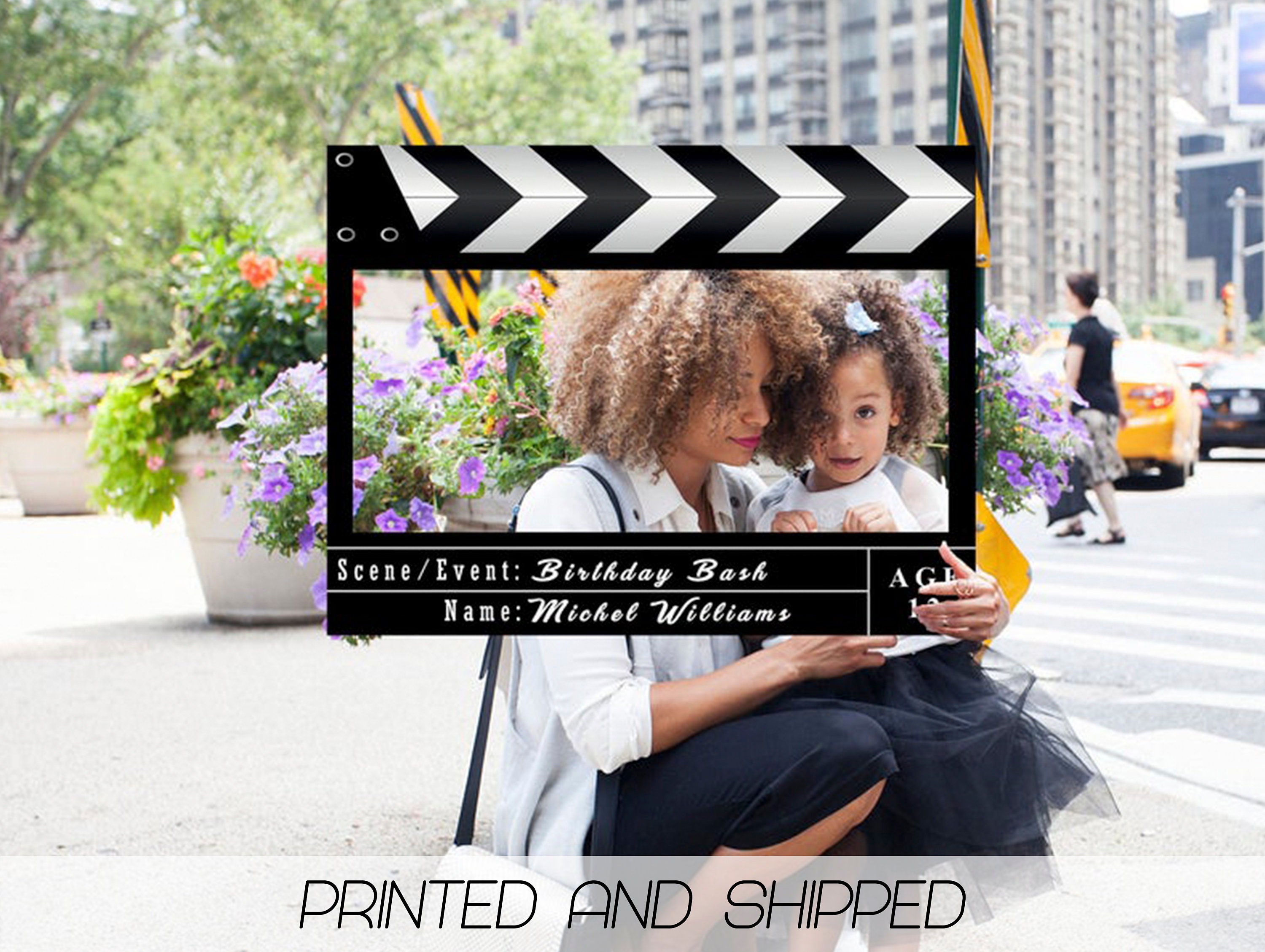 Film Movie Photo Booth Prop Hollywood Birthday Photobooth Etsy Canada