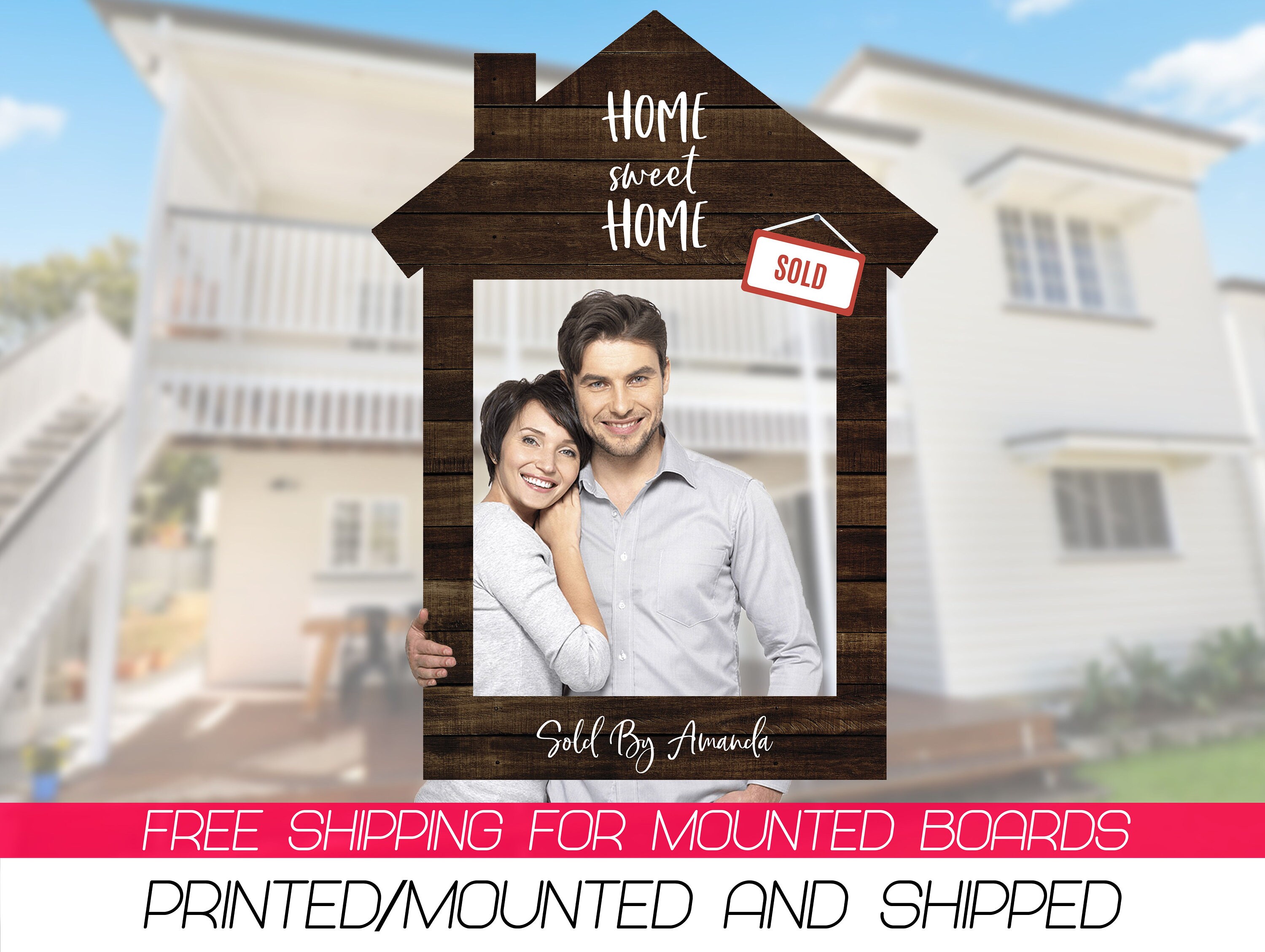 House Shape Real Estate Photobooth Prop House Photobooth Etsy