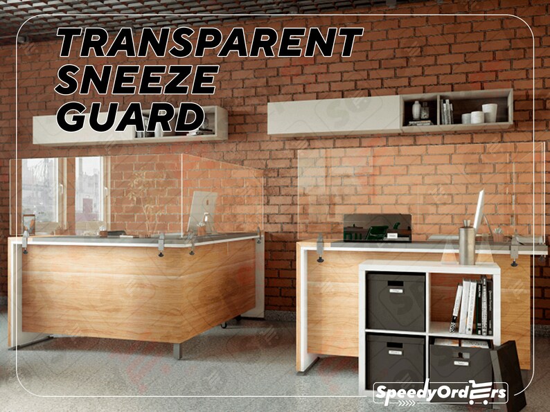 Sneeze Guard Cubicle Sneeze Guard Office Shield Etsy