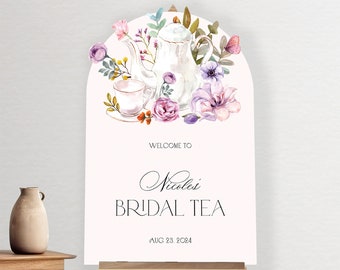 Tea Party Bridal Shower Sign, Bridal Shower Tea Party Welcome Sign, Bridal Shower Sign, Tea Party Bridal Shower Decorations