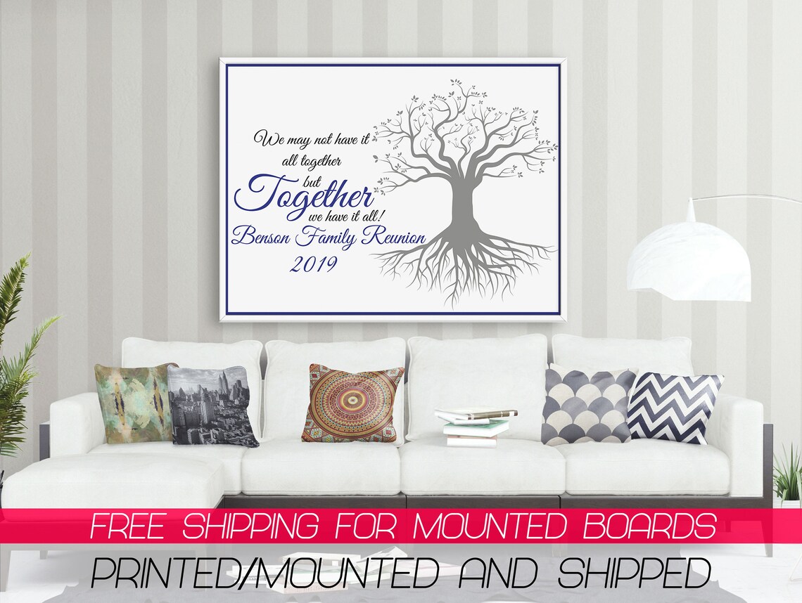 Personalized Family Reunion Banner Family Tree Banner Etsy