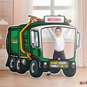 Trash Picture Frame Custom Garbage Truck Photo Booth Frame, Personalized Party Prop - Etsy