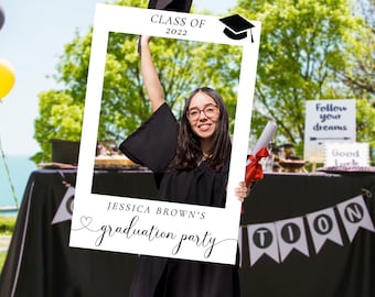 Graduation Photo Booth Selfie Frame, Graduation Party Decorations