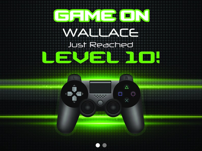 Personalized Video Game Banner Birthday Party Game Banner Etsy