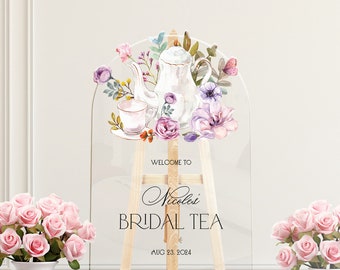 Tea Party Bridal Shower Sign, Bridal Shower Tea Party Welcome Sign, Bridal Shower Sign, Tea Party Bridal Shower Decorations