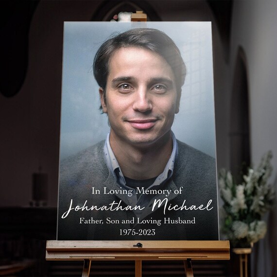 Personalized In Loving Memory Funeral Sign With Photo - Custom Celebration  Of Life Sign - Celebration Of Life Decorations (PVC Board)