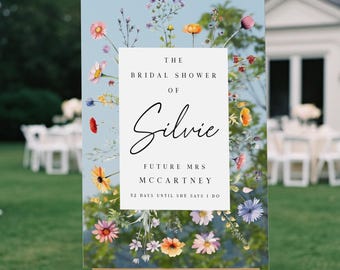 Wildflowers Bridal Shower Sign, Future Mrs Bridal Shower Sign, Wildflowers Welcome Sign, Wildflower Bridal Shower Decorations SpeedyOrders