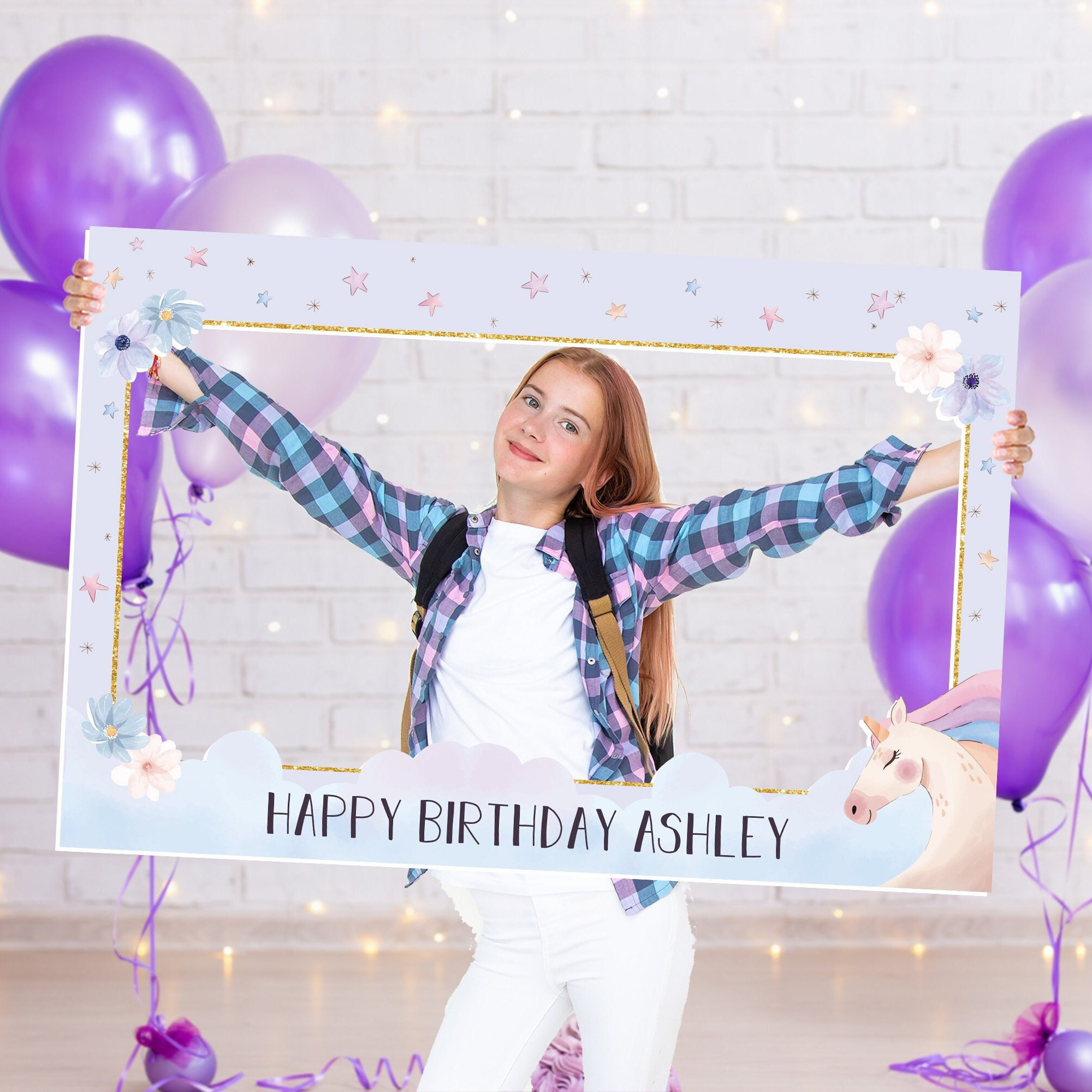 Unicorn Birthday Photo Booth Unicorn Birthday Party Unicorn Cut Out Unicorn Birthday Prop Unicorn Party Decorations Unicorn