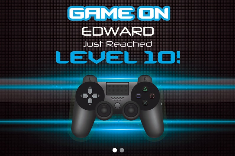 Personalized Video Game Banner Birthday Party Game Banner Etsy