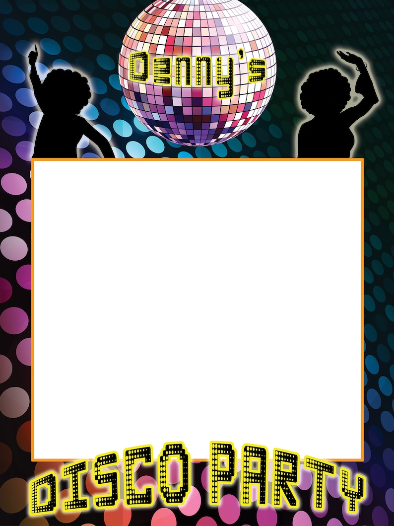 70s Disco Photo Booth Frame Disco Ball Party Decoration | Etsy