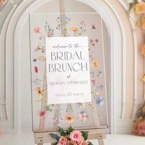 Wildflowers Bridal Shower Sign, Floral Bridal Shower Welcome Sign, Wildflowers Bridal Brunch Sign, Wild Flowers Bridal Decor