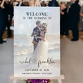 Wedding Signs, Customized Welcome To Wedding Photo Sign, Personalized Acrylic Wedding Entrance Sign, Rehearsal Dinner Welcome Sign