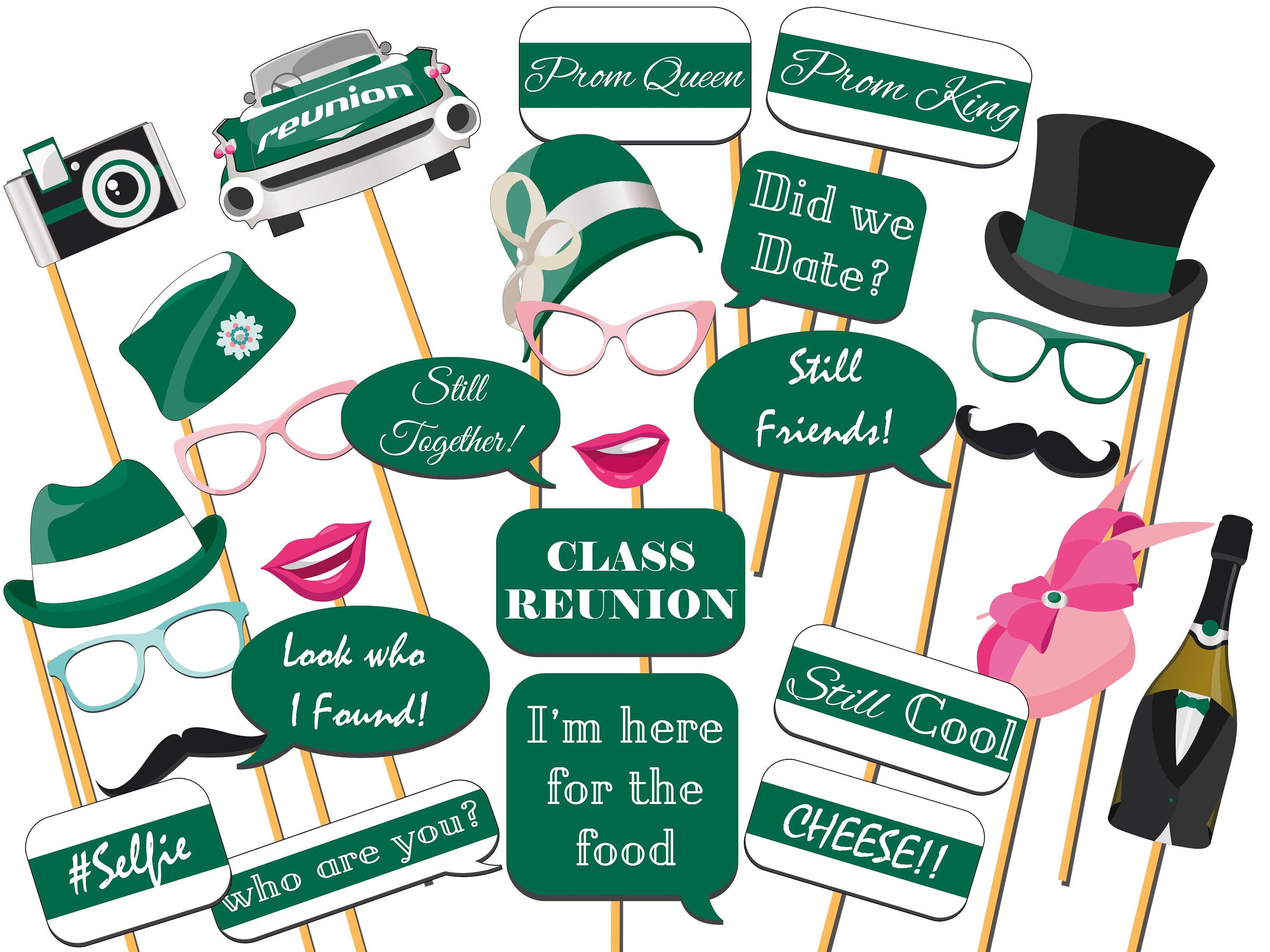 Custom Reunion Photo booth prop Class Reunion photo booth | Etsy
