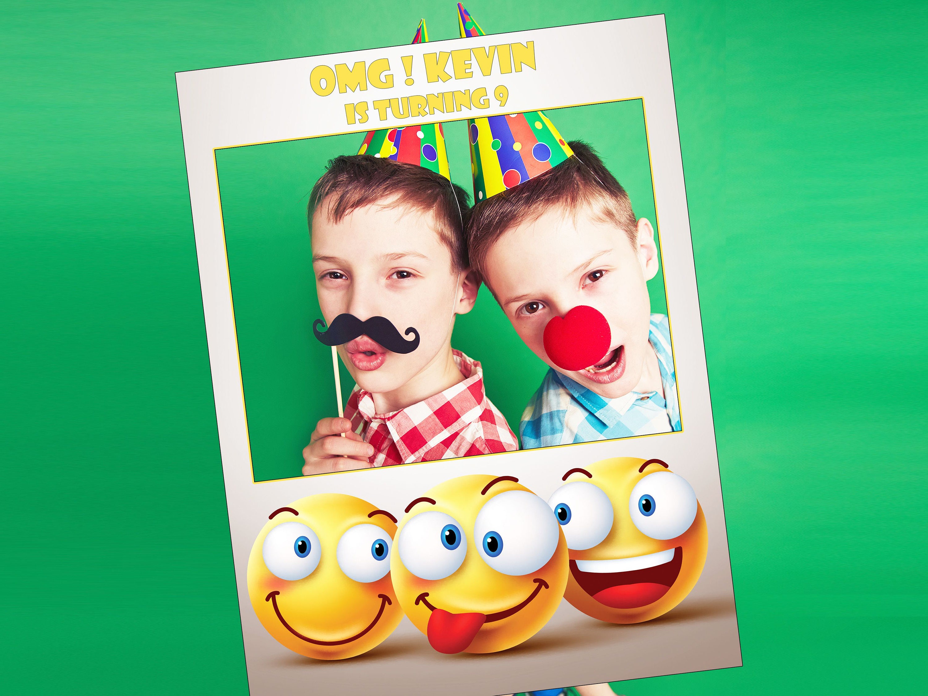 Large Custom Emoji Photo booth prop frame Emoji Frame emoji Etsy