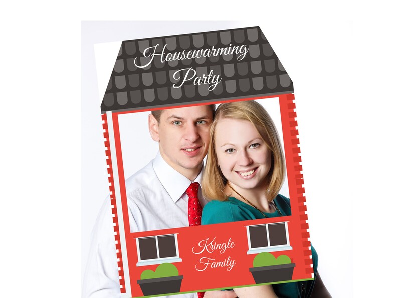 Large Personalized Housewarming Photo Booth Prop Frame New Image 0