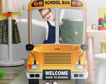 School Bus Photo Booth, School Bus Cutout Prop, School Bus Photo Frame, Back to School Decorations, School Bus Decorations, SpeedyOrders