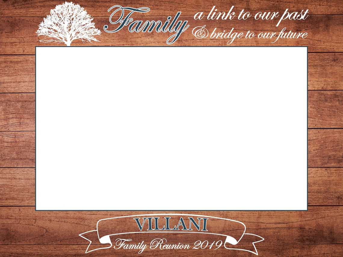 Wood Frame Prop Design Reunion Party Family Reunion Party Etsy
