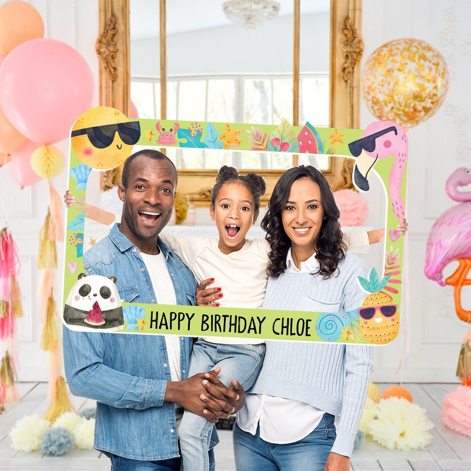 Emoji Photo Booth Emoji Photo Props Emoji Birthday Decorations Beach Birthday Photo Booth Frame Personalized Party Selfie