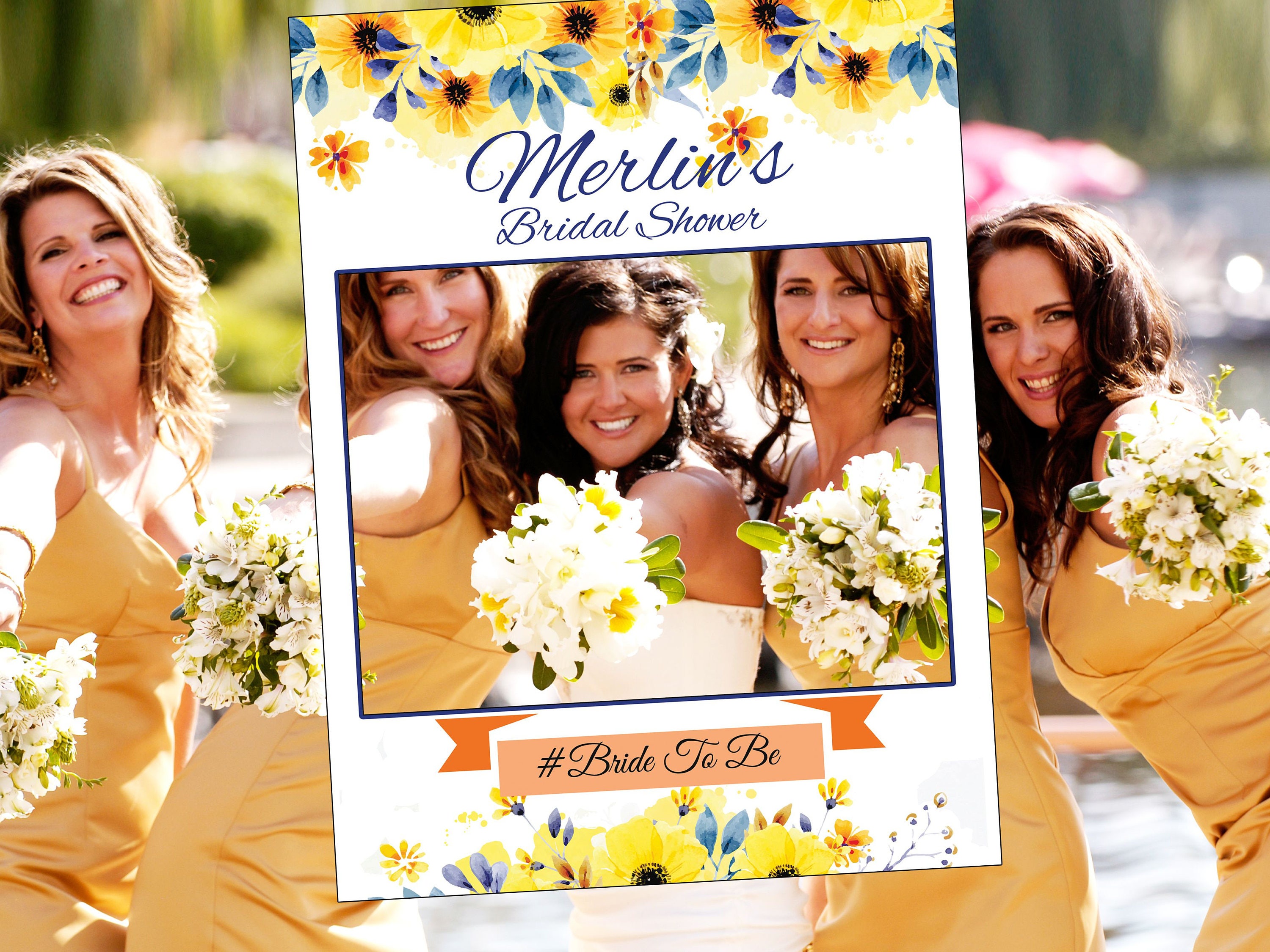 Fl Bridal Shower Photobooth Frame Hens Party 50