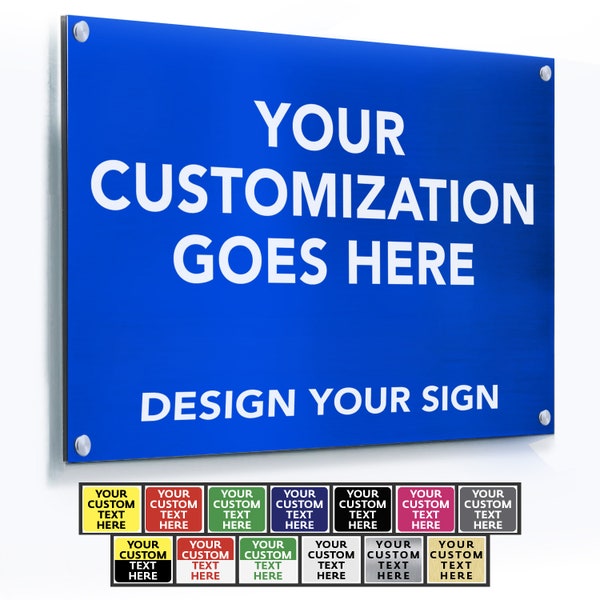 Custom Metal Sign, Personalized Outdoor Metal Signs, Customized Safety Signs, Metal Business Signs, Weatherproof Aluminum Delivery Signs