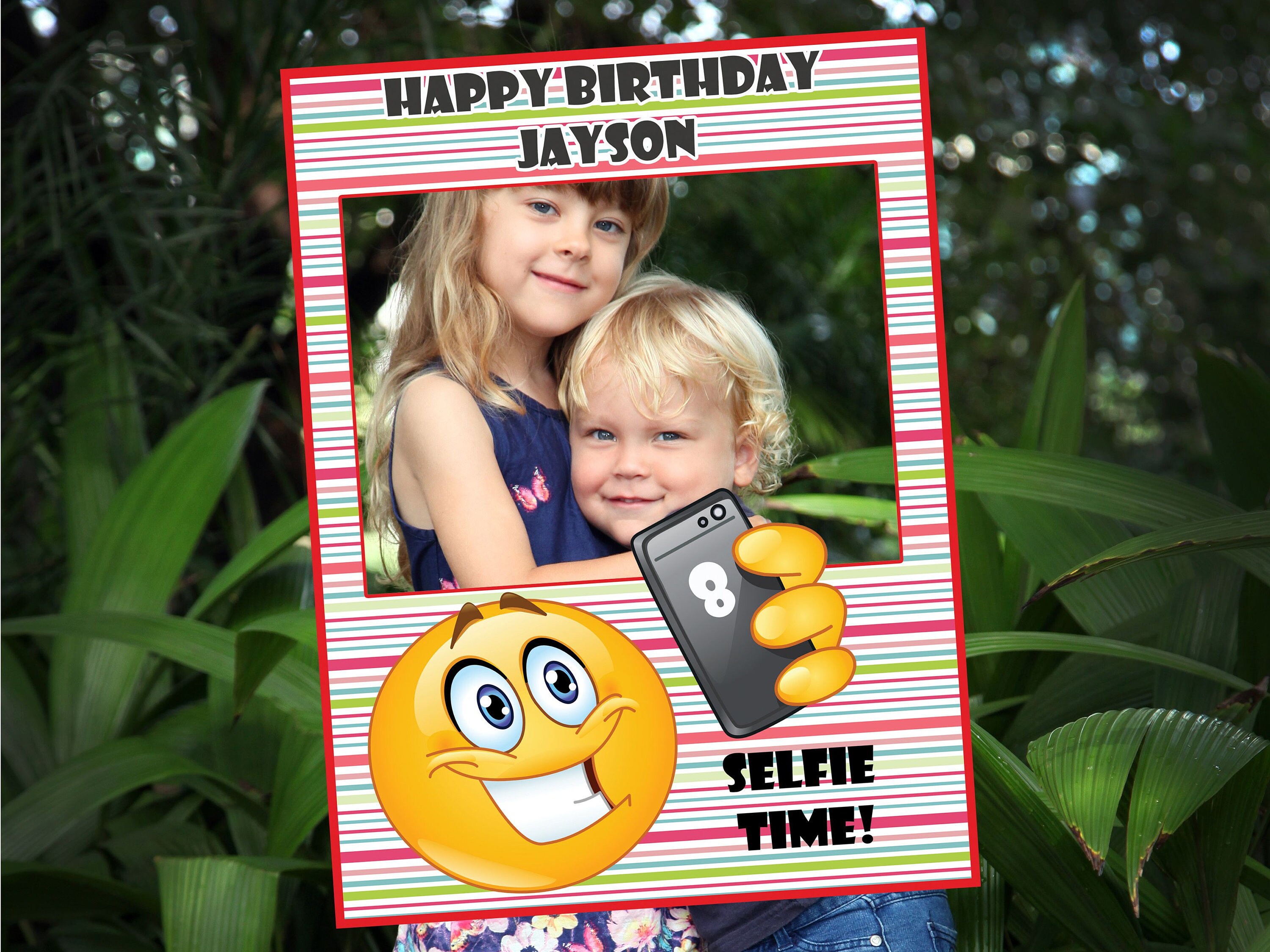 Large Custom Emoji Photo booth prop frame Emoji Frame emoji Etsy