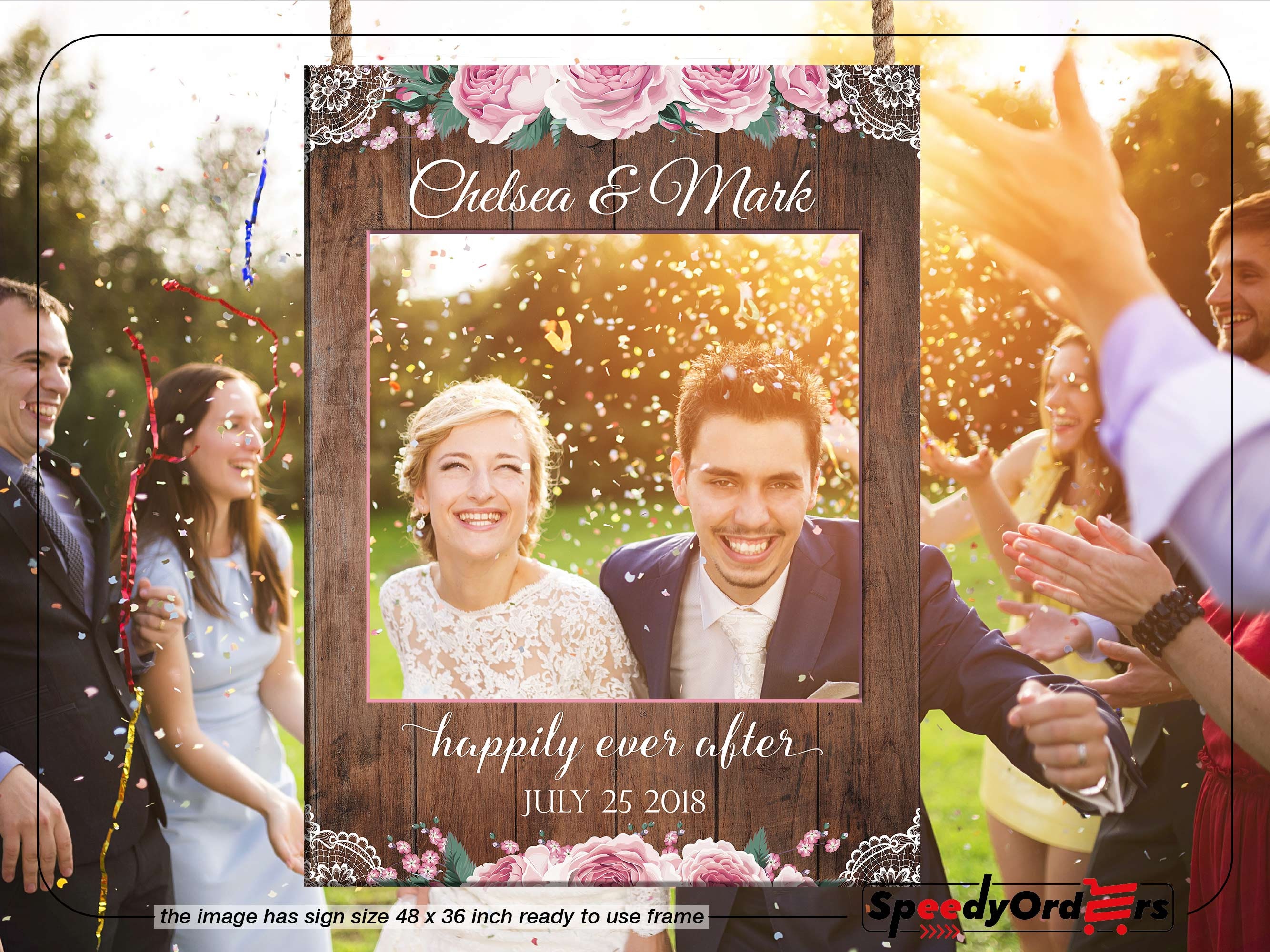 Wedding Anniversary Photo Booth Frame Wedding Anniversary Etsy