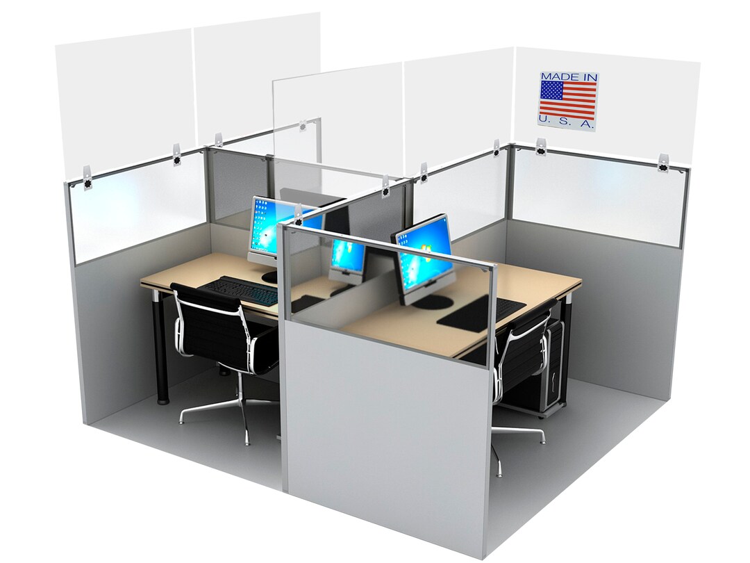 Sneeze Guard Cubicle Sneeze Guard Office Shield Etsy