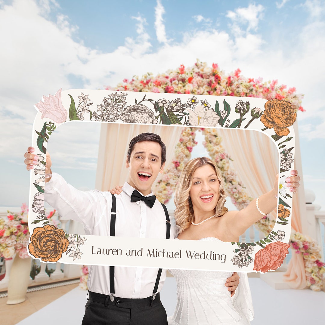 Wedding Photo Prop Frame, Wedding Photo Prop, Custom Selfie Frame ...