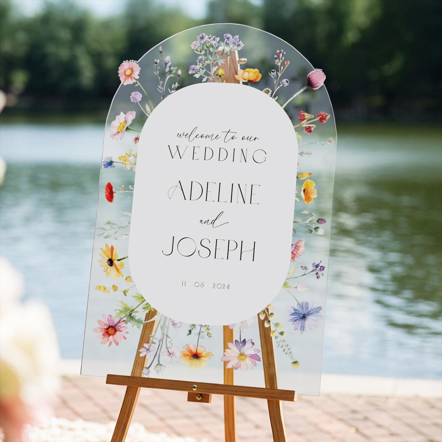 Wedding Welcome Sign, Wildflowers Wedding Sign, Floral Wedding Signage, Wildflower Wedding Decorations SpeedyOrders