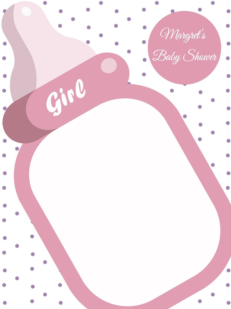 Baby Shower Party Frame Baby Bottle prop Its A Boy frame Etsy