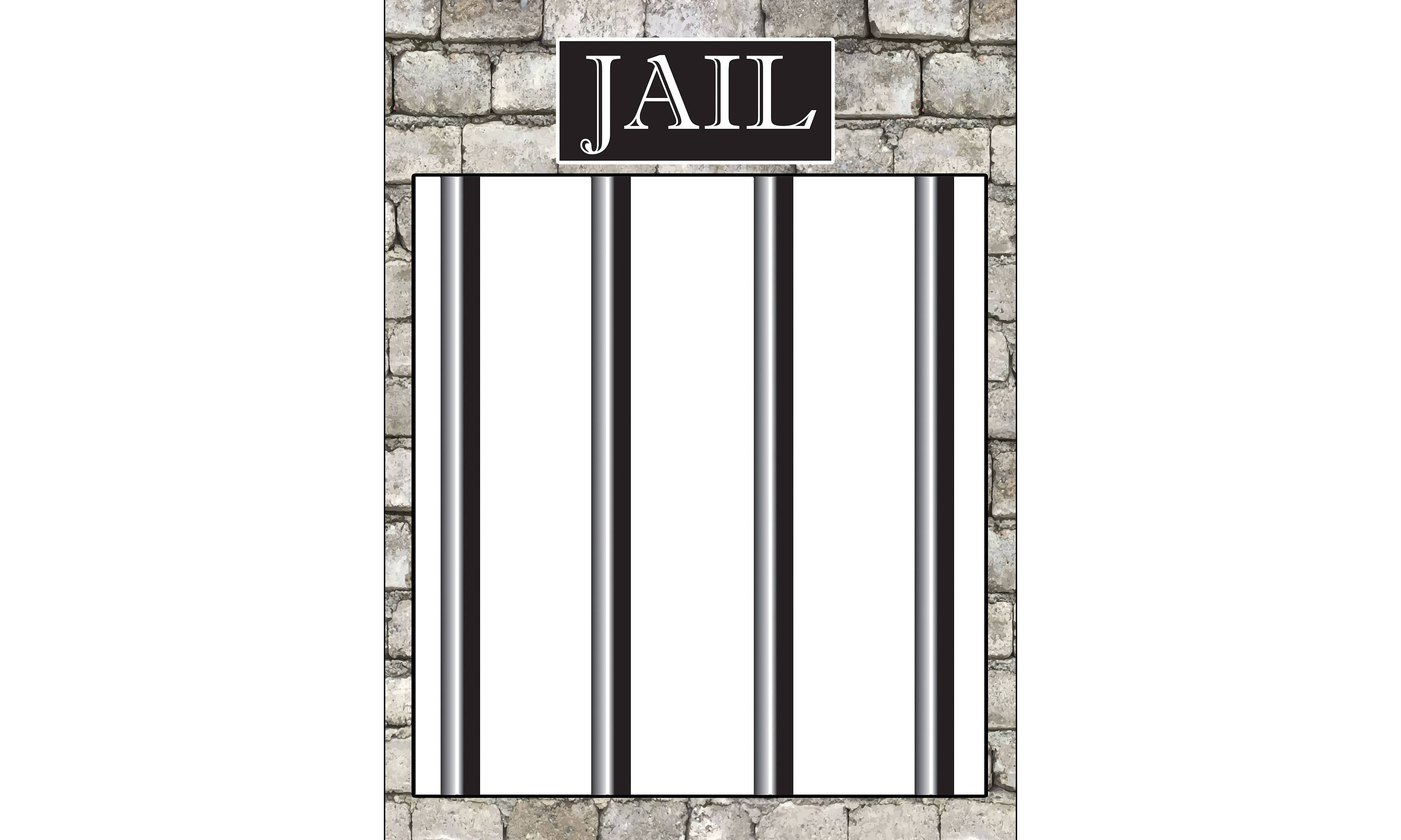 Jail Party Photo booth Frame Prison Jail Frame Prop police Etsy