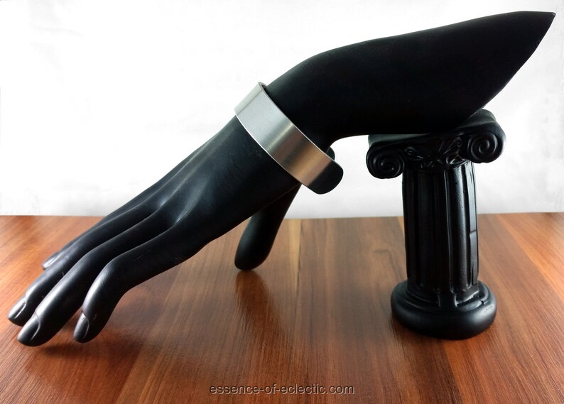 aluminium bracelet; open cuff bracelet; everyday bracelet; mens metal bracelet Bracelet