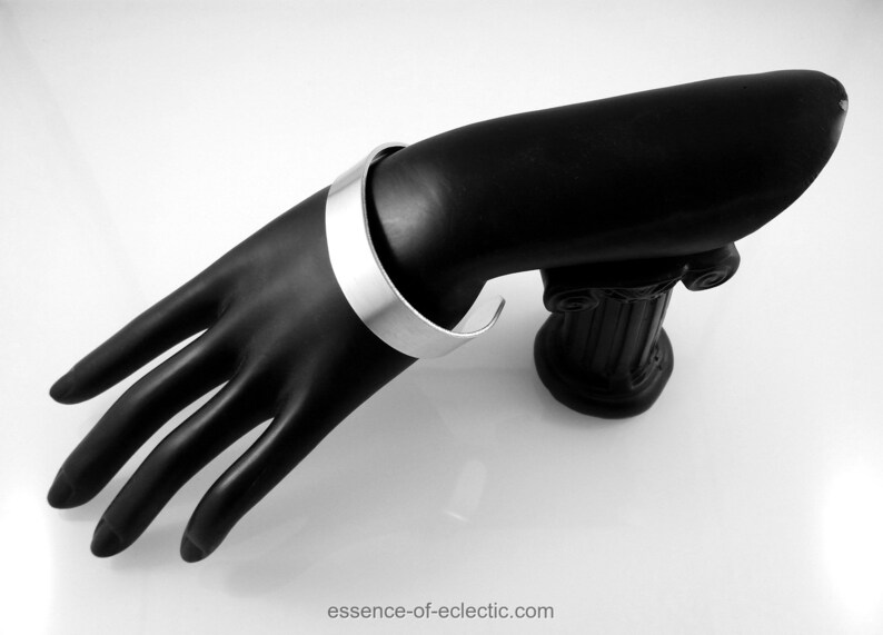 aluminium bracelet; open cuff bracelet; everyday bracelet; mens metal bracelet Bracelet