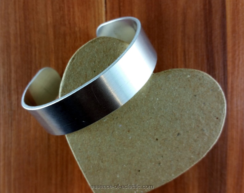 aluminium bracelet; open cuff bracelet; everyday bracelet; mens metal bracelet Bracelet