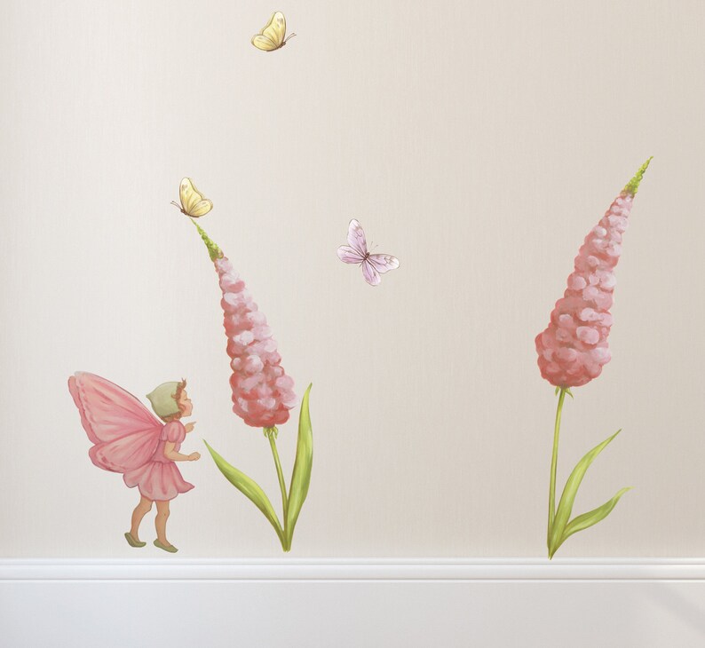 Fairy Wall Sticker Lupin Fairy Decal Fairy Wall Decals Etsy UK