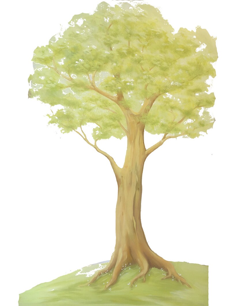 Woodland Tree Decal Etsy