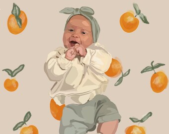 Custom Portrait Square Print