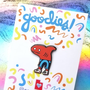 Shark Boy Enamel Pin from Goodies and Co