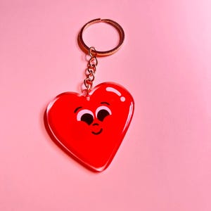 Heart Friend Resin Epoxy Keychain by Goodies Ultra Fun