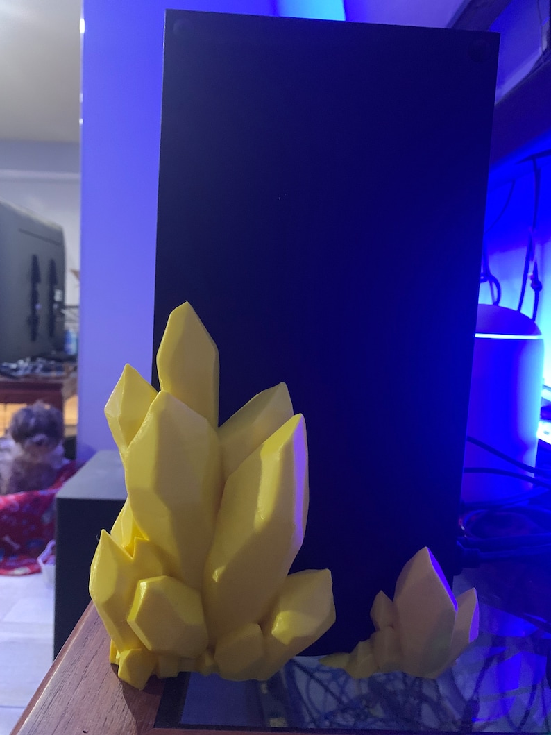 XBOX CRYSTAL STAND - Xbox Series X Crystals Stand, 3D Crystal Stand, Gaming Accessories, Gift for Gamers, Series X Stand, 3D Xbox Stand